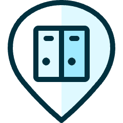 Style Three Pin Locker Icon from Ultimate Duotone Set