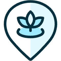 Style Three Pin Lotus Icon from Ultimate Duotone Set