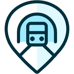 Style Three Pin Metro Icon from Ultimate Duotone Set
