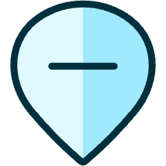 Style Three Pin Minus Icon from Ultimate Duotone Set