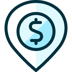 Style Three Pin Money Icon from Ultimate Duotone Set