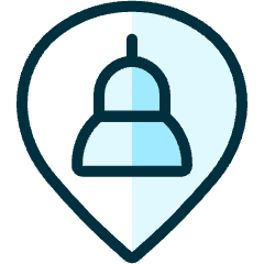 Style Three Pin Monument Icon from Ultimate Duotone Set