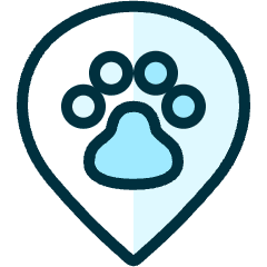 Style Three Pin Paw Icon from Ultimate Duotone Set