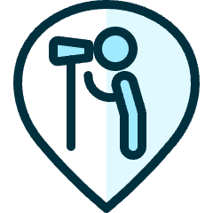 Style Three Pin Photographer Icon from Ultimate Duotone Set