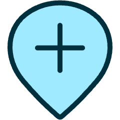 Style Three Pin Plus Icon from Ultimate Duotone Set