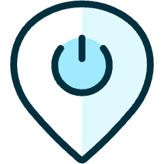Style Three Pin Power Button Icon from Ultimate Duotone Set