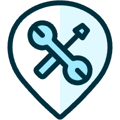 Style Three Pin Repair Tool Icon from Ultimate Duotone Set