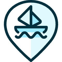 Style Three Pin Sailing Boat Icon from Ultimate Duotone Set