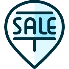 Style Three Pin Sale Icon from Ultimate Duotone Set