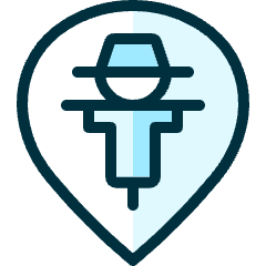 Style Three Pin Scarecrow Icon from Ultimate Duotone Set