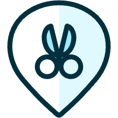 Style Three Pin Scissors Icon from Ultimate Duotone Set
