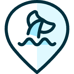 Style Three Pin Shark Icon from Ultimate Duotone Set