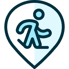 Style Three Pin Snow Walking Icon from Ultimate Duotone Set