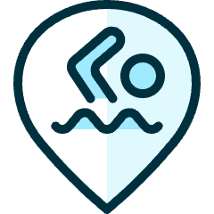 Style Three Pin Swimming Icon from Ultimate Duotone Set