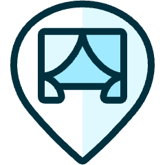 Style Three Pin Theater Icon from Ultimate Duotone Set
