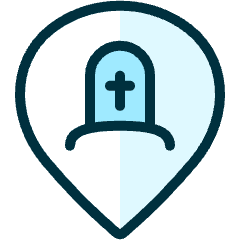 Style Three Pin Tomb Icon from Ultimate Duotone Set