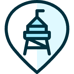 Style Three Pin Tower Icon from Ultimate Duotone Set