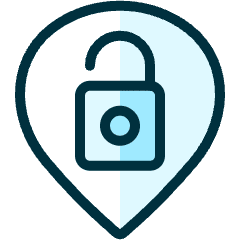 Style Three Pin Unlock Icon from Ultimate Duotone Set