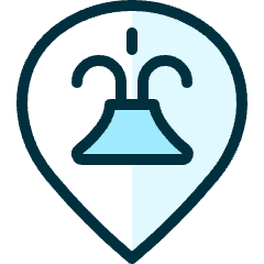 Style Three Pin Volcano Icon from Ultimate Duotone Set