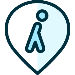 Style Three Pin Walk Icon from Ultimate Duotone Set