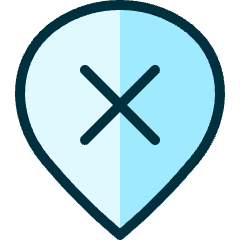 Style Three Pin X Remove Icon from Ultimate Duotone Set