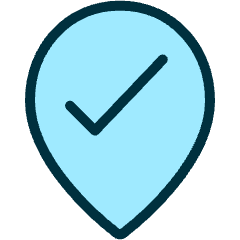 Style Two Pin Check Icon from Ultimate Duotone Set