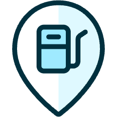 Style Two Pin Gas Icon from Ultimate Duotone Set