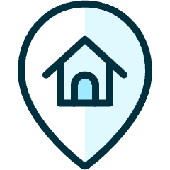 Style Two Pin Home Icon from Ultimate Duotone Set