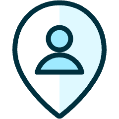 Style Two Pin User Icon from Ultimate Duotone Set