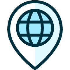 Style Two Pin World Icon from Ultimate Duotone Set