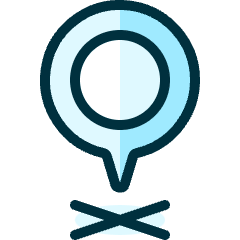 Pin X Mark 1 Icon from Ultimate Duotone Set