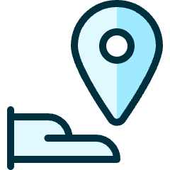 Share Location Hand 2 Icon from Ultimate Duotone Set