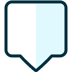 Sign Badge Bubble Message Icon from Ultimate Duotone Set
