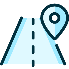 Trip Road 1 Icon from Ultimate Duotone Set