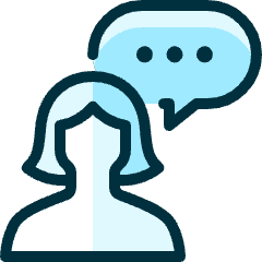 Messages People Woman Bubble Oval Icon from Ultimate Duotone Set