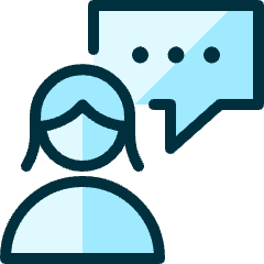 Messages People Woman Bubble Square 1 Icon from Ultimate Duotone Set