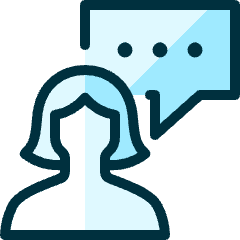 Messages People Woman Bubble Square Icon from Ultimate Duotone Set