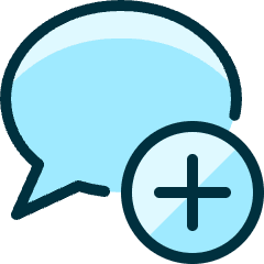 Messages Bubble Add Icon from Ultimate Duotone Set