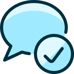 Messages Bubble Check Icon from Ultimate Duotone Set