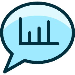 Messages Bubble Graph Icon from Ultimate Duotone Set