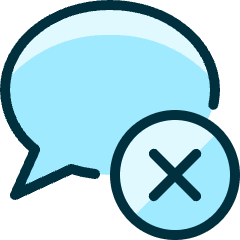 Messages Bubble Remove Icon from Ultimate Duotone Set