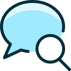Messages Bubble Search Icon from Ultimate Duotone Set