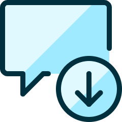 Messages Bubble Square Download Icon from Ultimate Duotone Set