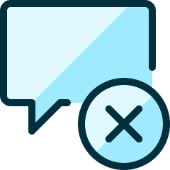 Messages Bubble Square Remove Icon from Ultimate Duotone Set