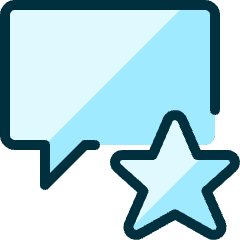 Messages Bubble Square Star Icon from Ultimate Duotone Set