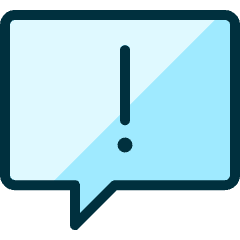 Messages Bubble Square Warning Icon from Ultimate Duotone Set