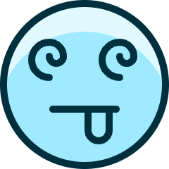 Smiley Dizzy Icon from Ultimate Duotone Set