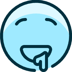 Smiley Drool Icon from Ultimate Duotone Set