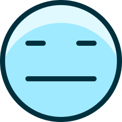 Smiley Indiferent 1 Icon from Ultimate Duotone Set