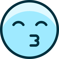 Smiley Kiss 2 Icon from Ultimate Duotone Set